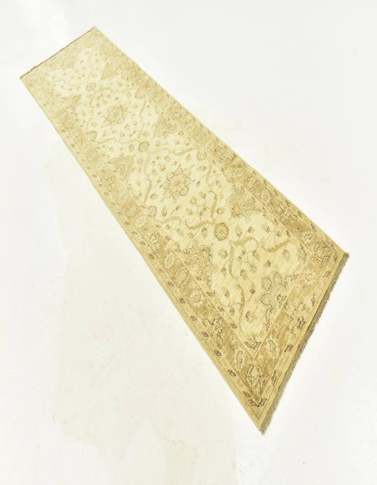 Detail image of  2' 8 x 9' 3  Hand Knotted Peshawar Ziegler Runner Rug