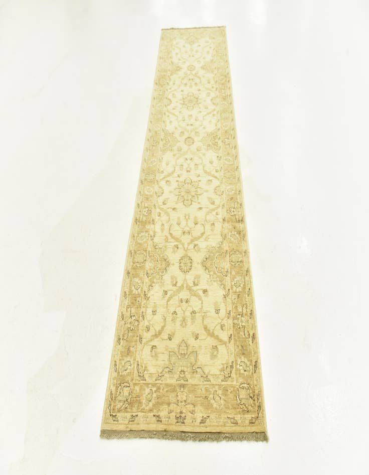 Detail image of  2' 8 x 9' 3  Hand Knotted Peshawar Ziegler Runner Rug