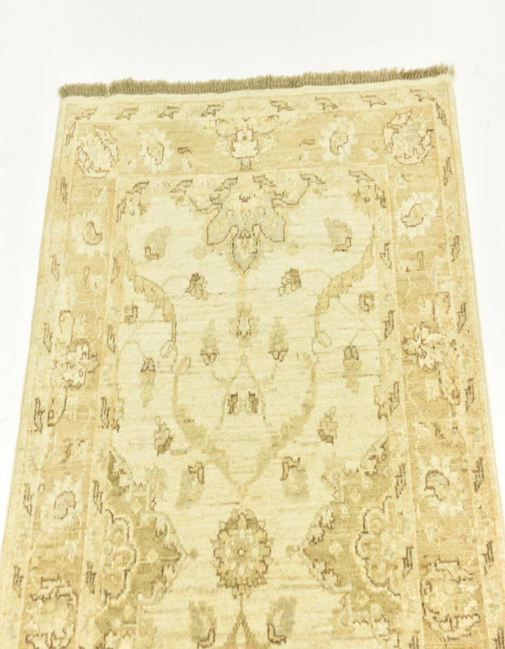 Detail image of  2' 8 x 9' 3  Hand Knotted Peshawar Ziegler Runner Rug