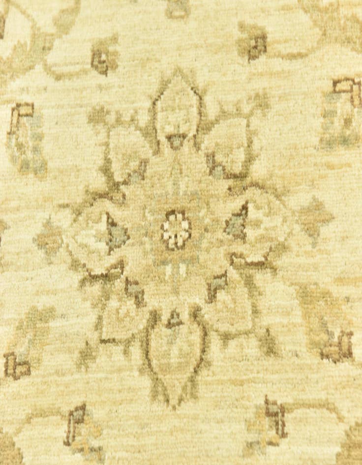 Detail image of  2' 8 x 9' 3  Hand Knotted Peshawar Ziegler Runner Rug