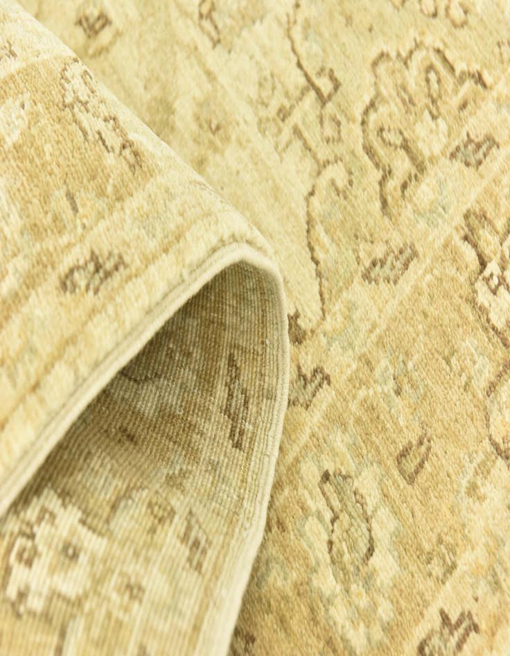 Detail image of  2' 8 x 9' 3  Hand Knotted Peshawar Ziegler Runner Rug