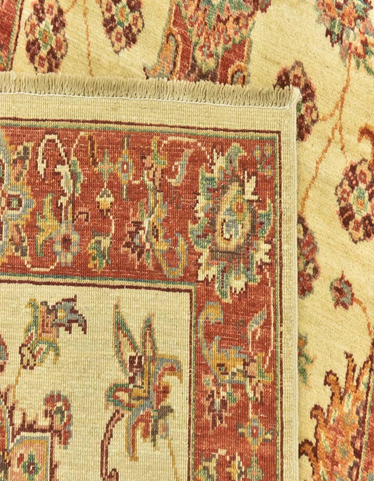 Detail image of  2' 8 x 9' 9  Hand Knotted Peshawar Ziegler Runner Rug
