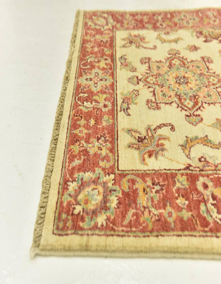 Detail image of  2' 8 x 9' 9  Hand Knotted Peshawar Ziegler Runner Rug