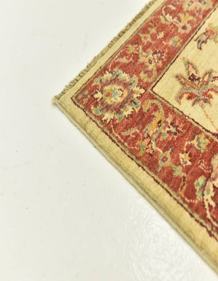 Detail image of  2' 8 x 9' 9  Hand Knotted Peshawar Ziegler Runner Rug