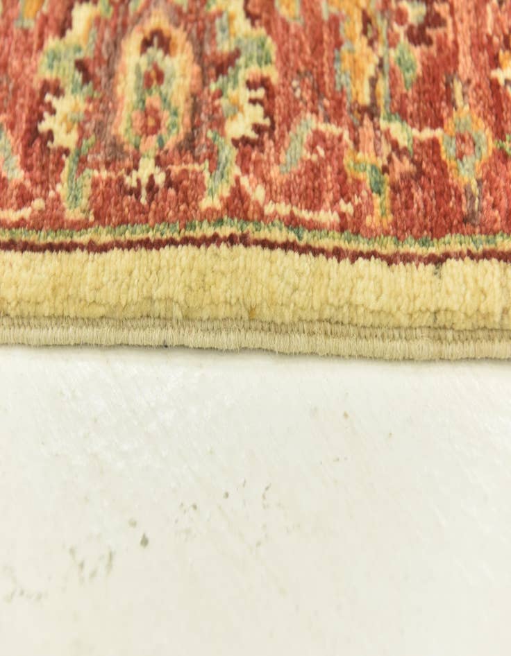 Detail image of  2' 8 x 9' 9  Hand Knotted Peshawar Ziegler Runner Rug