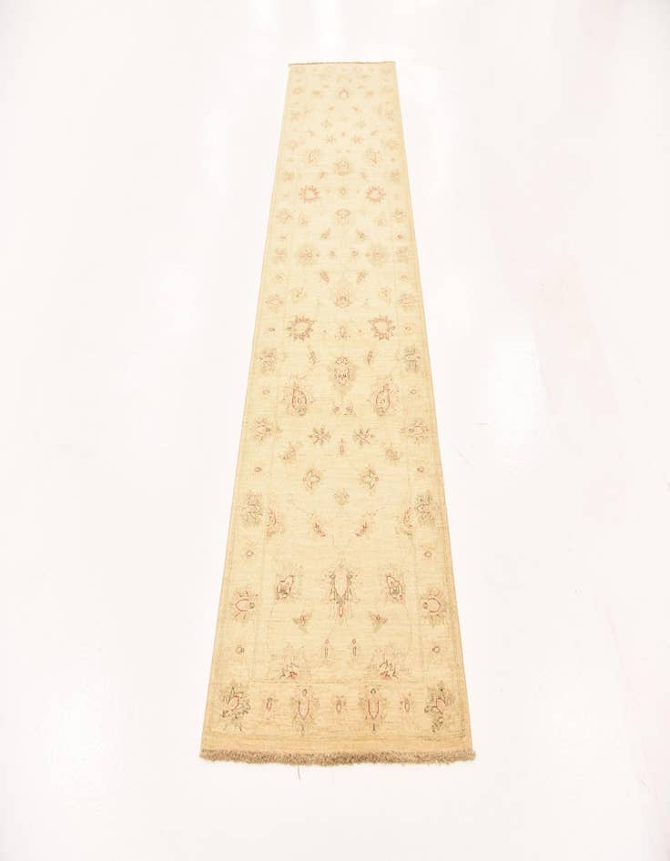 Detail image of  2' 8 x 9' 9  Hand Knotted Peshawar Ziegler Runner Rug