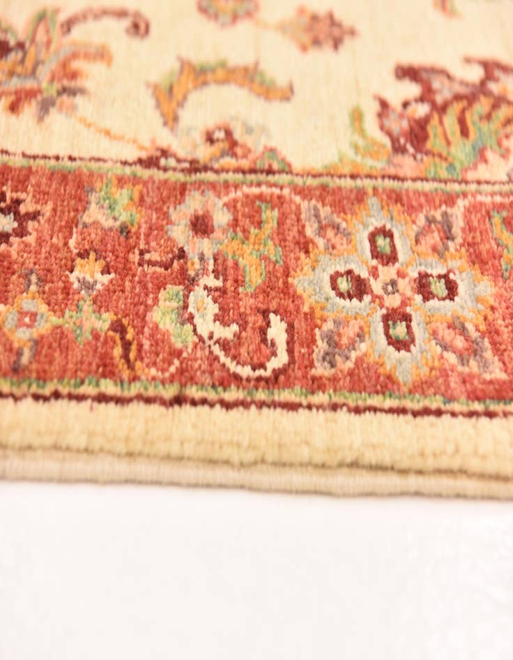 Detail image of  2' 8 x 9' 10  Hand Knotted Peshawar Ziegler Runner Rug