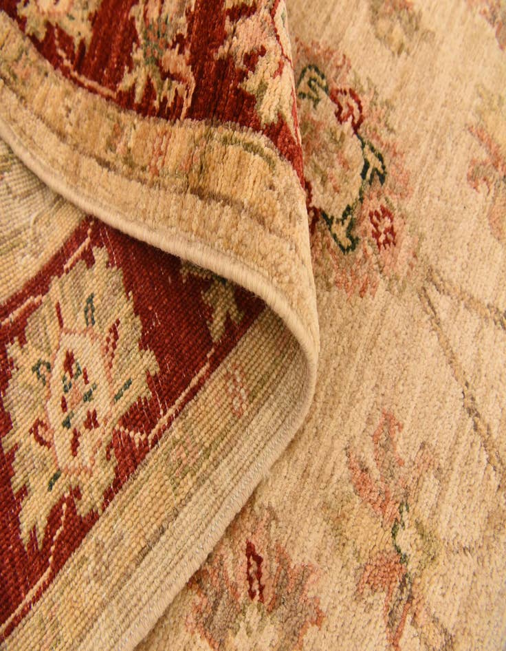 Detail image of  4' x 16' 8  Hand Knotted Peshawar Ziegler Runner Rug