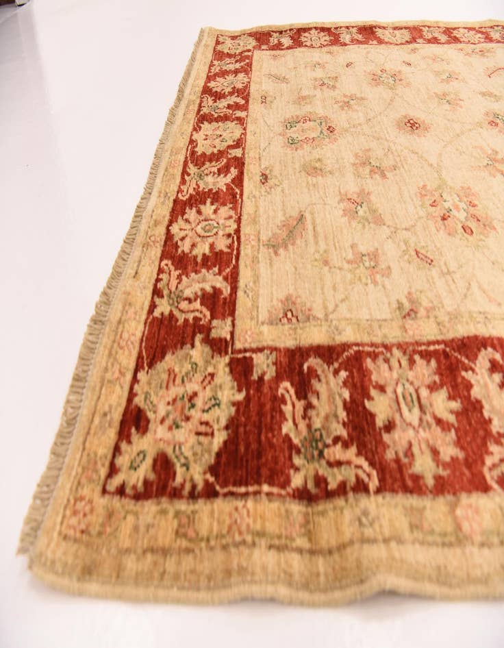 Detail image of  4' x 16' 8  Hand Knotted Peshawar Ziegler Runner Rug