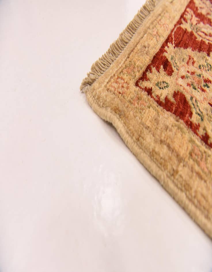 Detail image of  4' x 16' 8  Hand Knotted Peshawar Ziegler Runner Rug