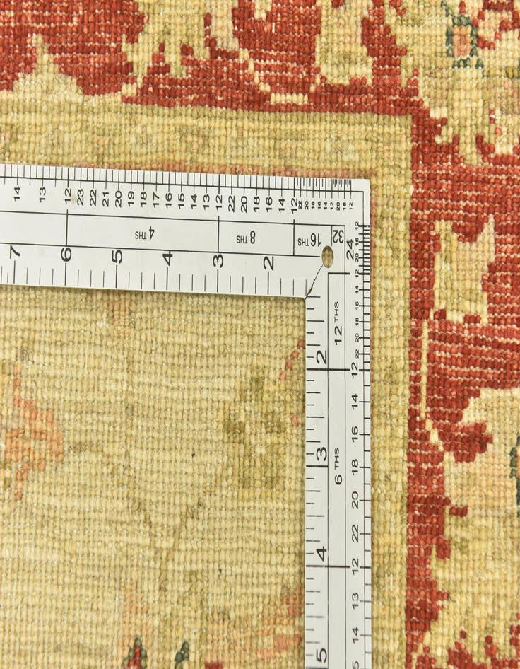 Detail image of  2' 9 x 9' 10  Hand Knotted Peshawar Ziegler Runner Rug