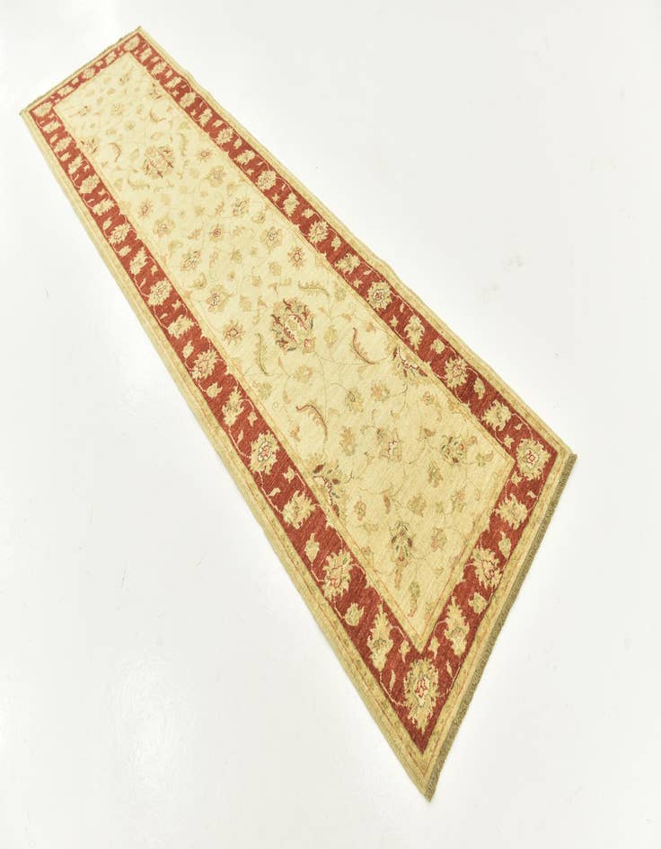 Detail image of  2' 9 x 9' 10  Hand Knotted Peshawar Ziegler Runner Rug