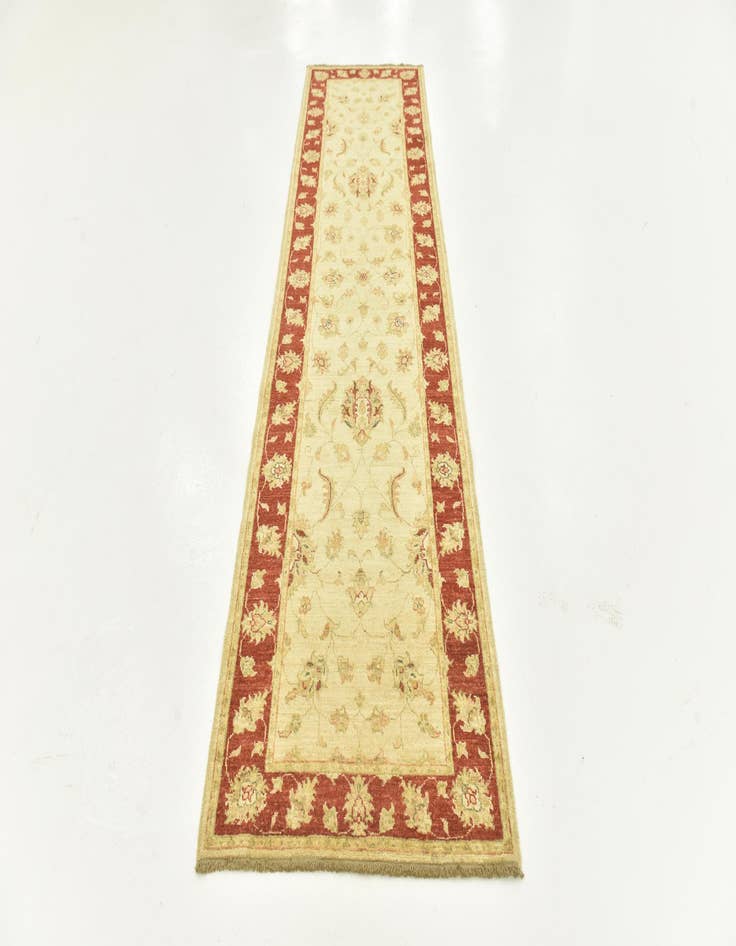 Detail image of  2' 9 x 9' 10  Hand Knotted Peshawar Ziegler Runner Rug