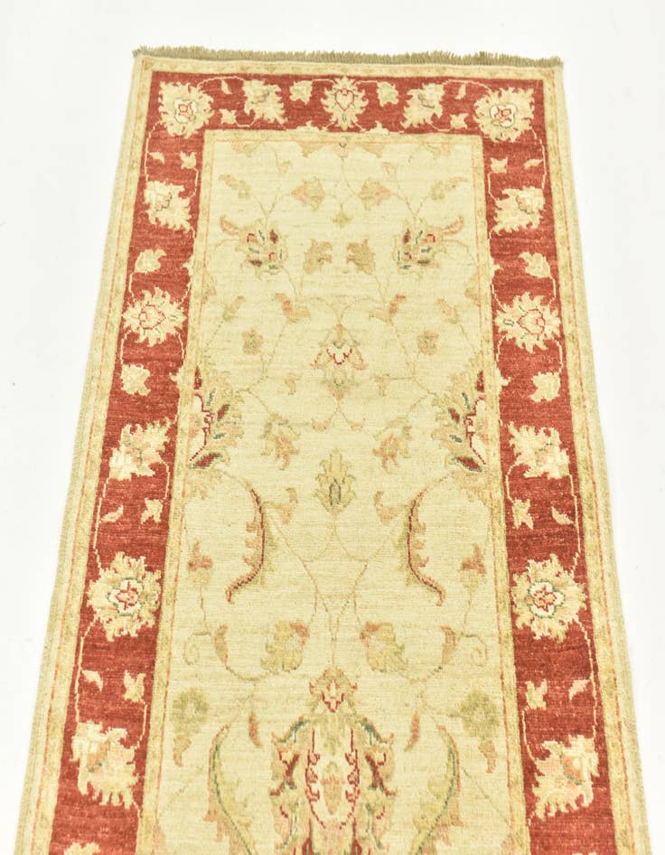 Detail image of  2' 9 x 9' 10  Hand Knotted Peshawar Ziegler Runner Rug