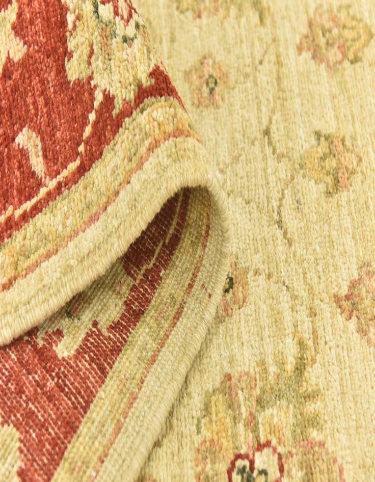 Detail image of  2' 9 x 9' 10  Hand Knotted Peshawar Ziegler Runner Rug