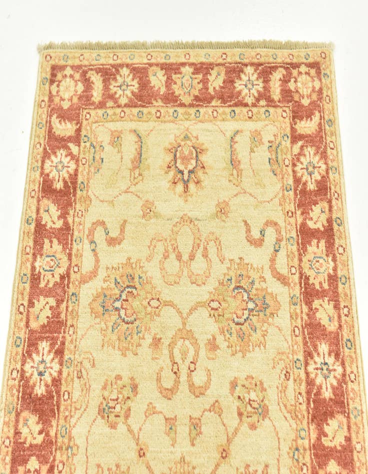 Detail image of  2' 6 x 6' 6  Hand Knotted Peshawar Ziegler Runner Rug