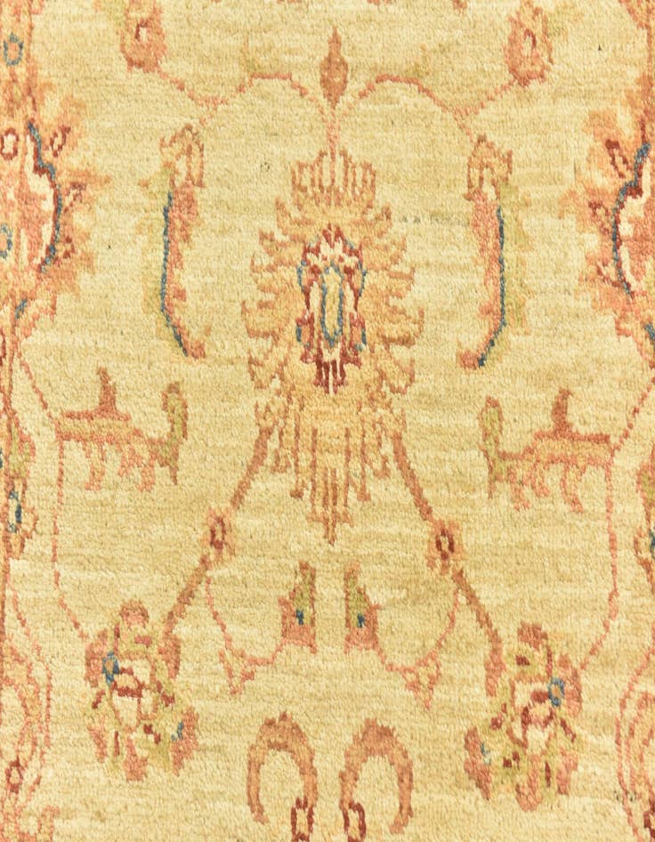 Detail image of  2' 6 x 6' 6  Hand Knotted Peshawar Ziegler Runner Rug