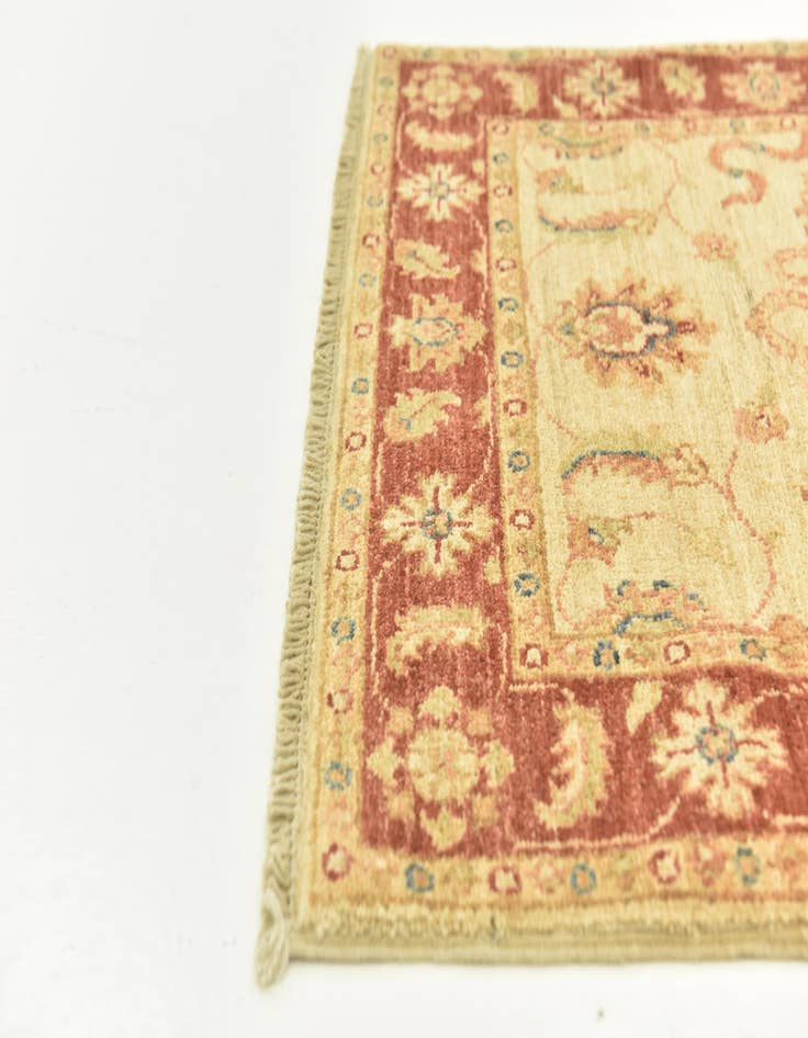 Detail image of  2' 6 x 6' 6  Hand Knotted Peshawar Ziegler Runner Rug
