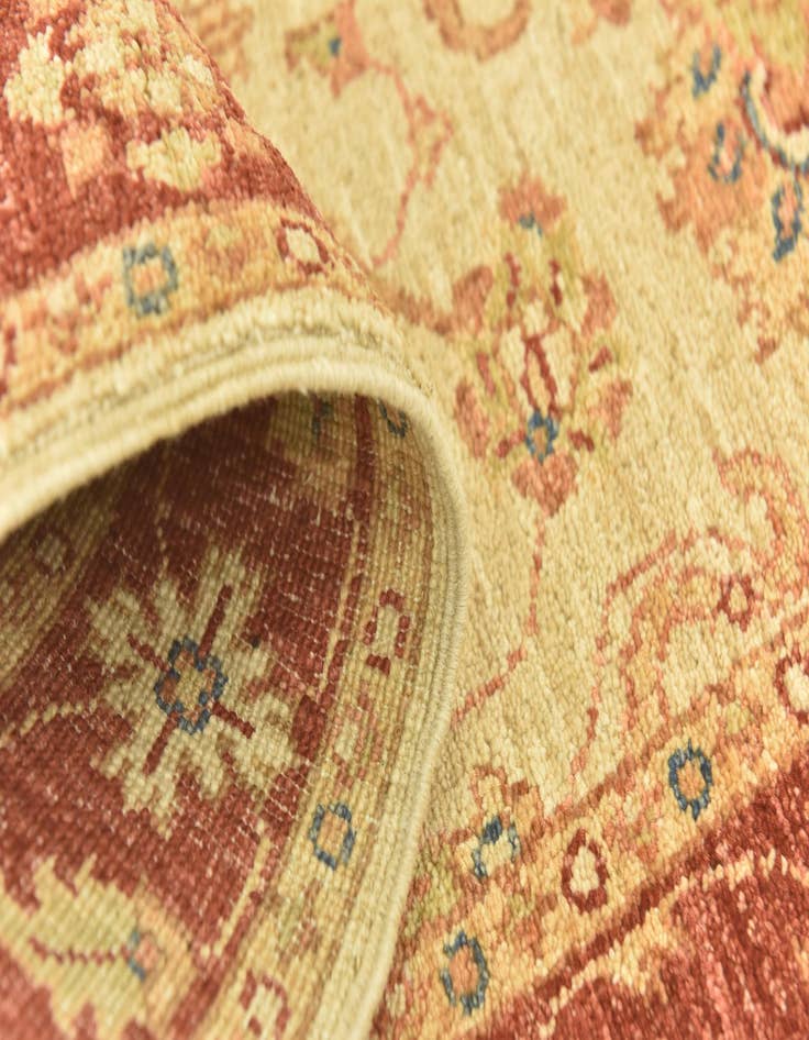 Detail image of  2' 6 x 6' 6  Hand Knotted Peshawar Ziegler Runner Rug