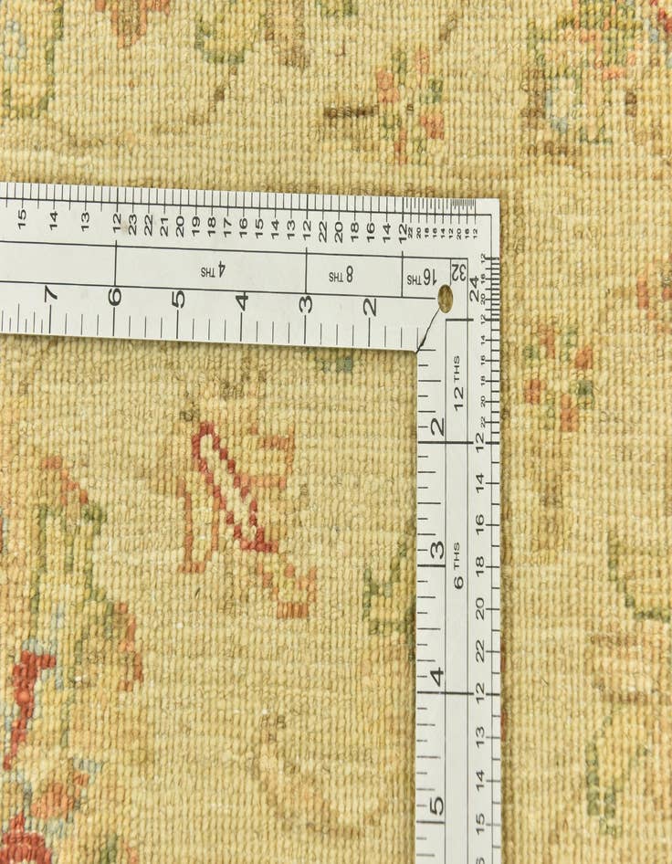 Detail image of  2' 10 x 6' 3  Hand Knotted Peshawar Ziegler Runner Rug