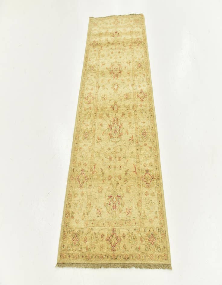 Detail image of  2' 10 x 6' 3  Hand Knotted Peshawar Ziegler Runner Rug