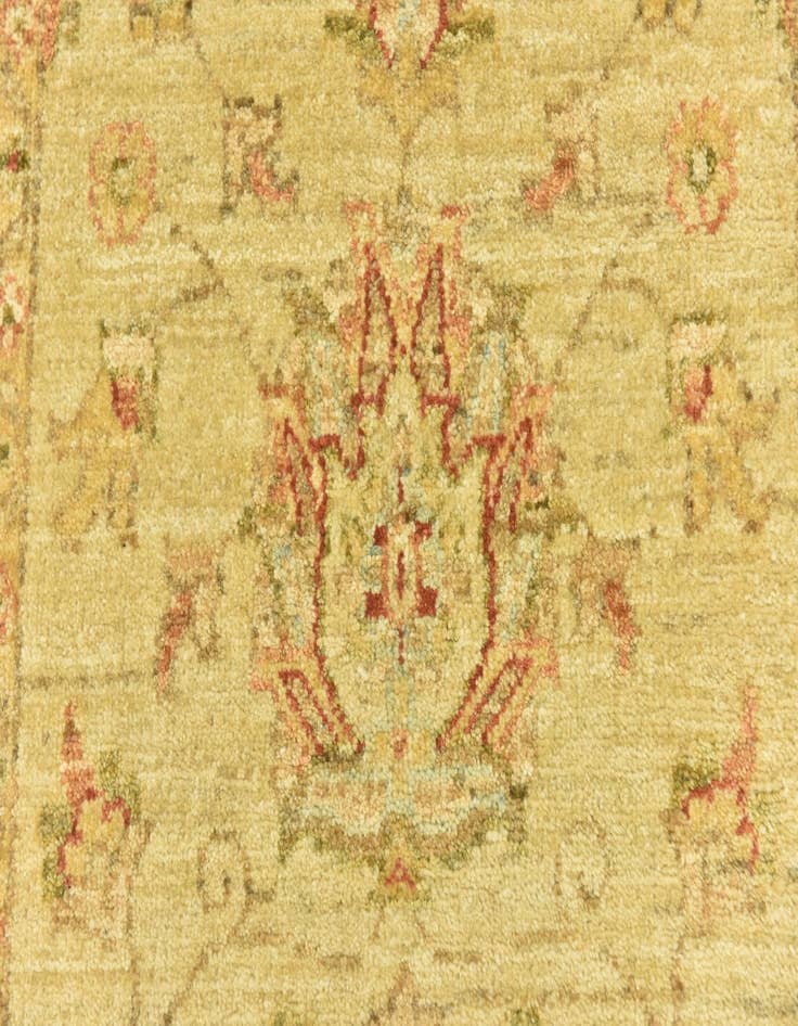 Detail image of  2' 10 x 6' 3  Hand Knotted Peshawar Ziegler Runner Rug