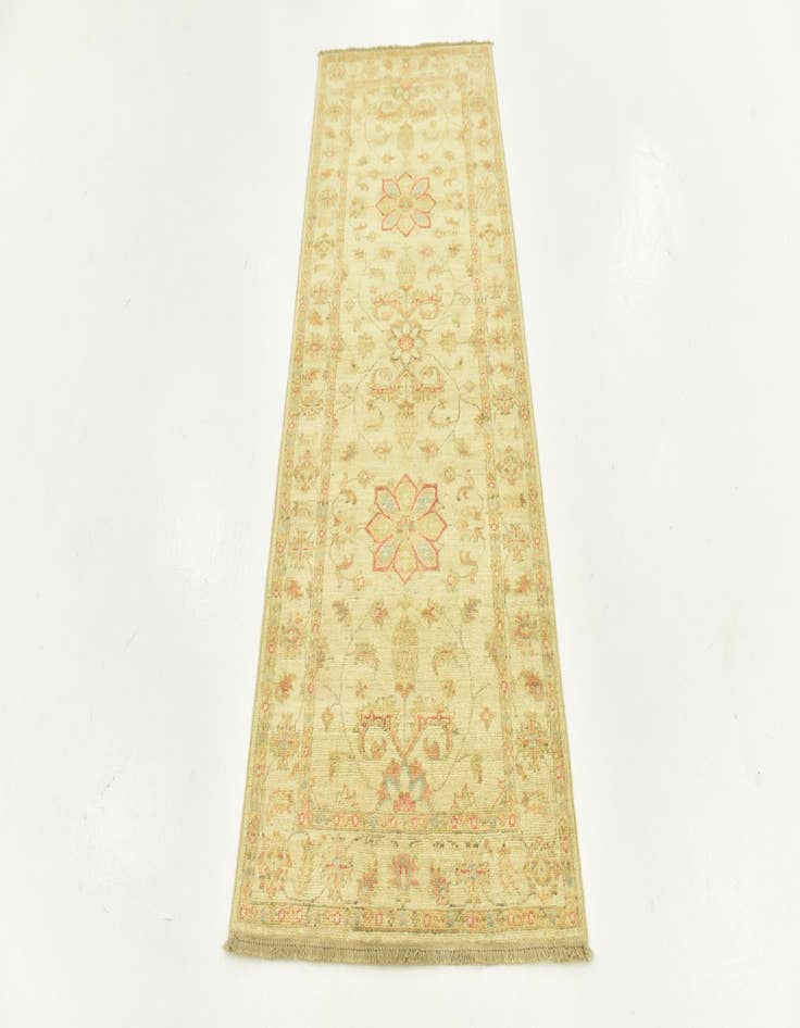 Detail image of  2' 6 x 6' 5  Hand Knotted Peshawar Ziegler Runner Rug