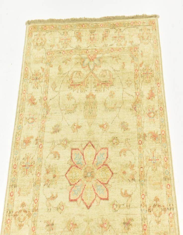 Detail image of  2' 6 x 6' 5  Hand Knotted Peshawar Ziegler Runner Rug