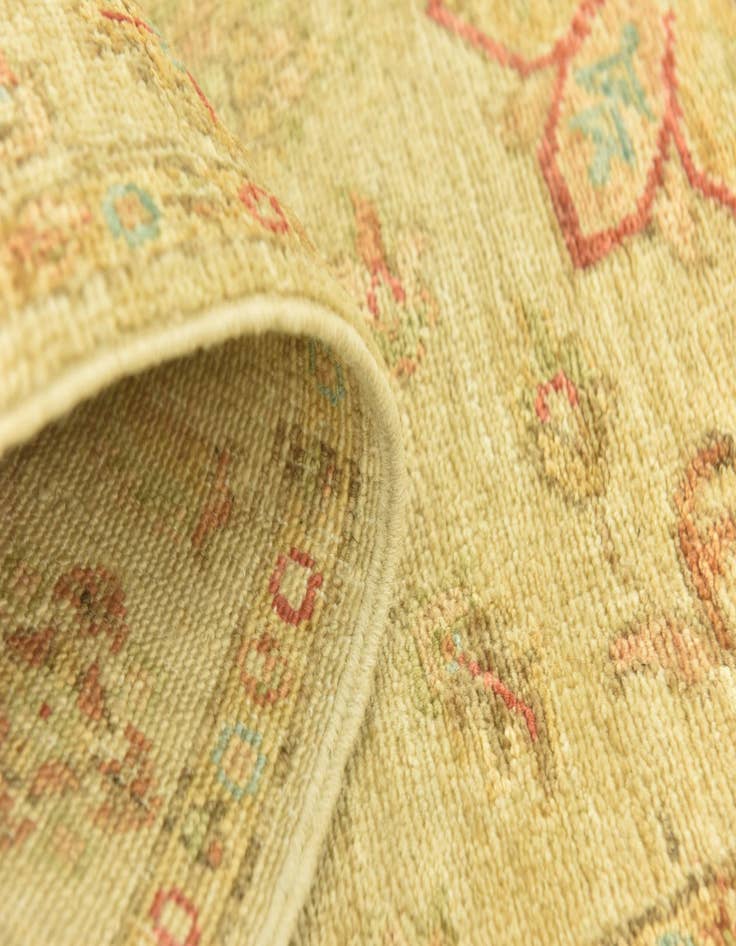 Detail image of  2' 6 x 6' 5  Hand Knotted Peshawar Ziegler Runner Rug