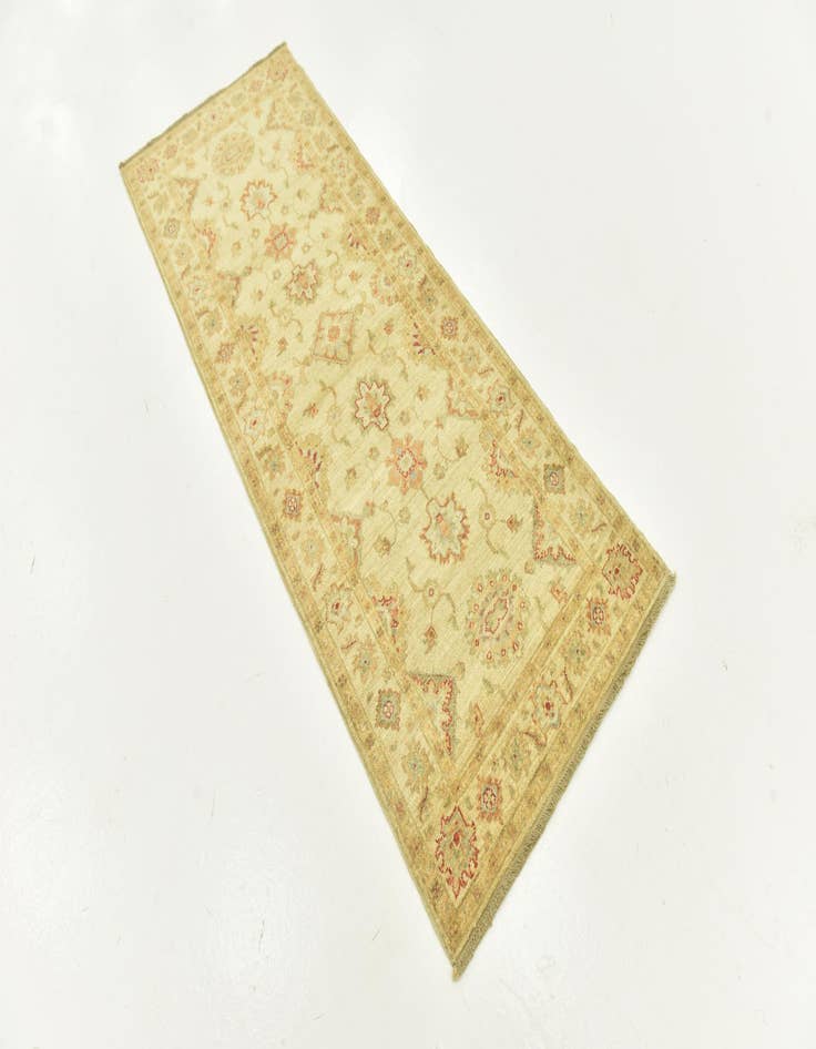 Detail image of 2' 7 x 6' 10 Hand Knotted Peshawar Ziegler Runner Rug