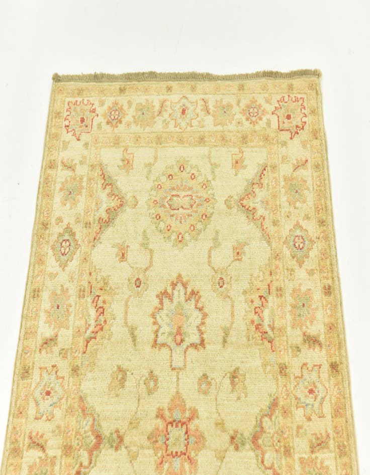 Detail image of 2' 7 x 6' 10 Hand Knotted Peshawar Ziegler Runner Rug