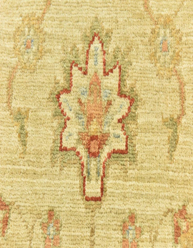 Detail image of 2' 7 x 6' 10 Hand Knotted Peshawar Ziegler Runner Rug