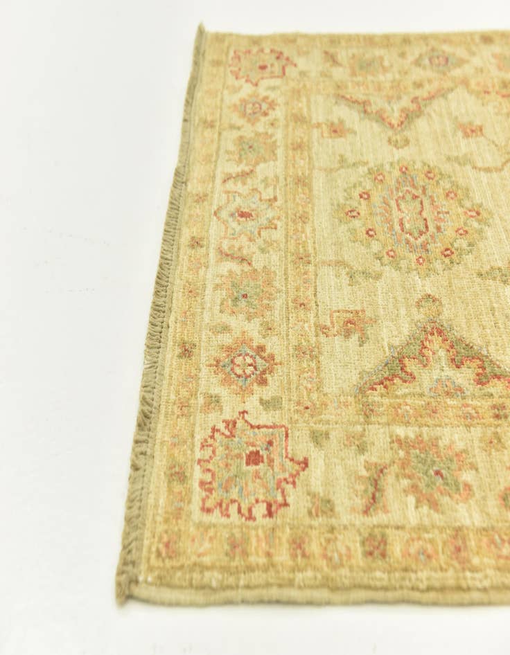 Detail image of 2' 7 x 6' 10 Hand Knotted Peshawar Ziegler Runner Rug