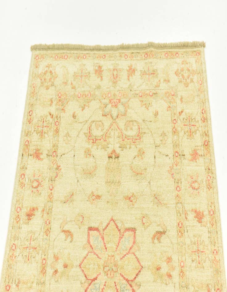 Detail image of  2' 6 x 6' 4  Hand Knotted Peshawar Ziegler Runner Rug