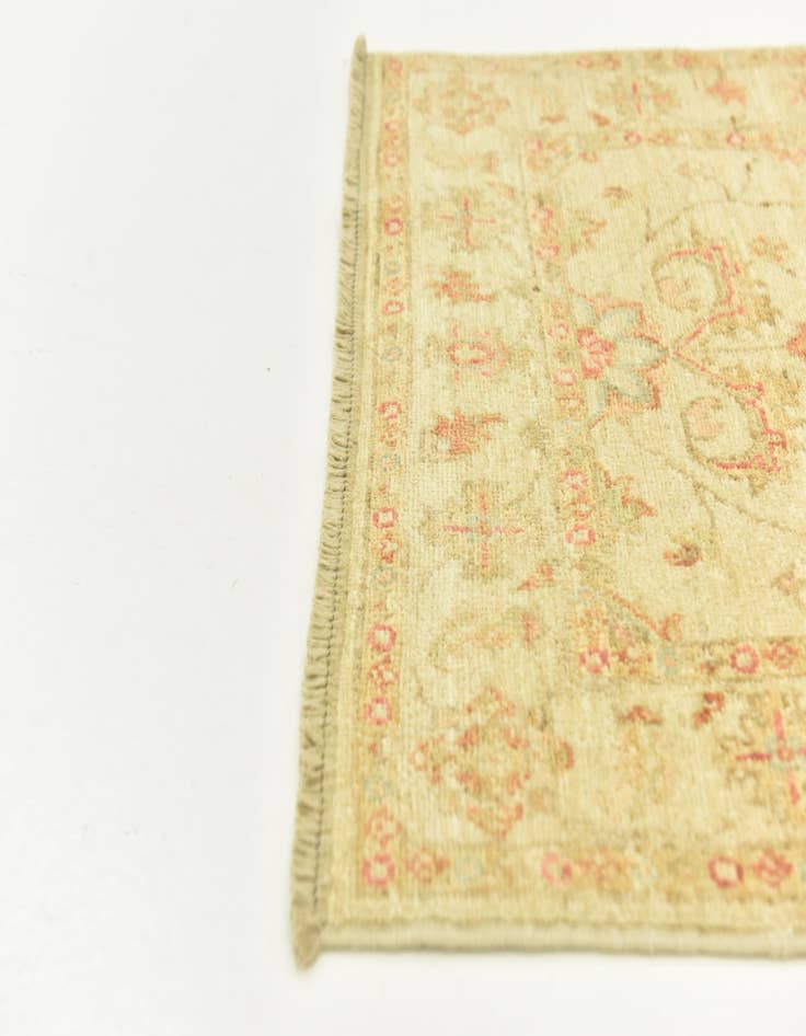 Detail image of  2' 6 x 6' 4  Hand Knotted Peshawar Ziegler Runner Rug