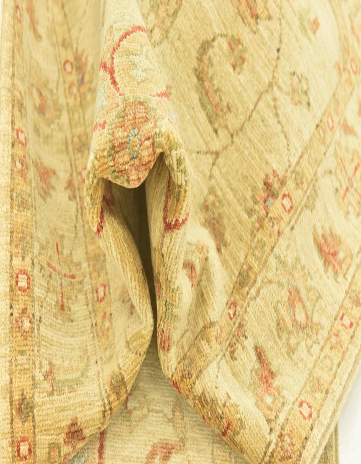 Detail image of  2' 6 x 6' 5  Hand Knotted Peshawar Ziegler Runner Rug