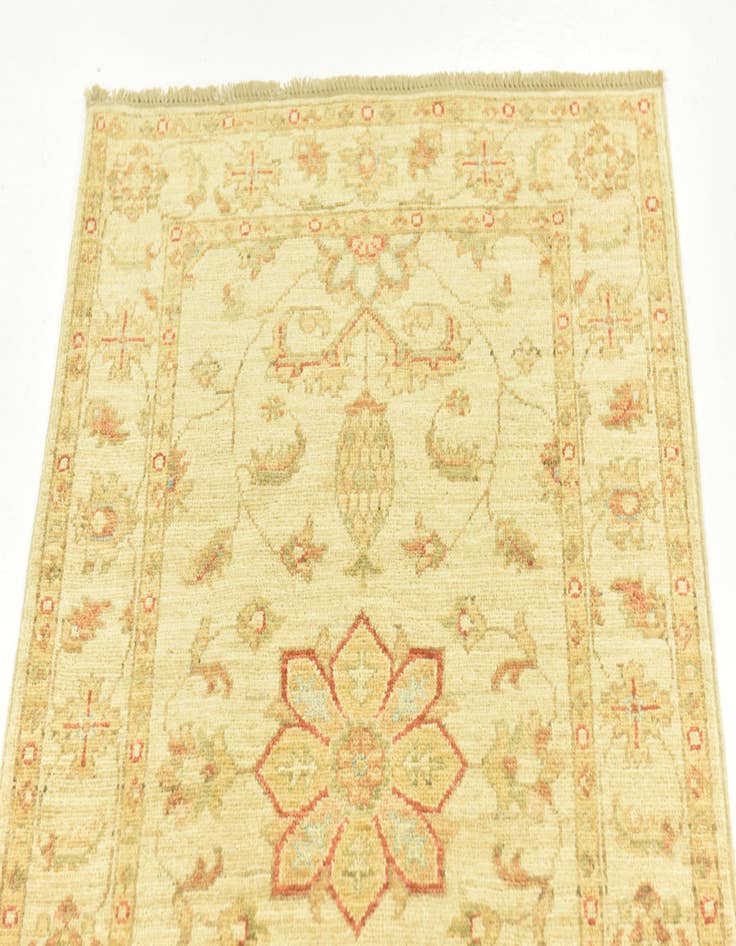 Detail image of  2' 6 x 6' 5  Hand Knotted Peshawar Ziegler Runner Rug