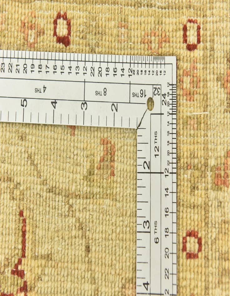 Detail image of  2' 6 x 6' 6  Hand Knotted Peshawar Ziegler Runner Rug