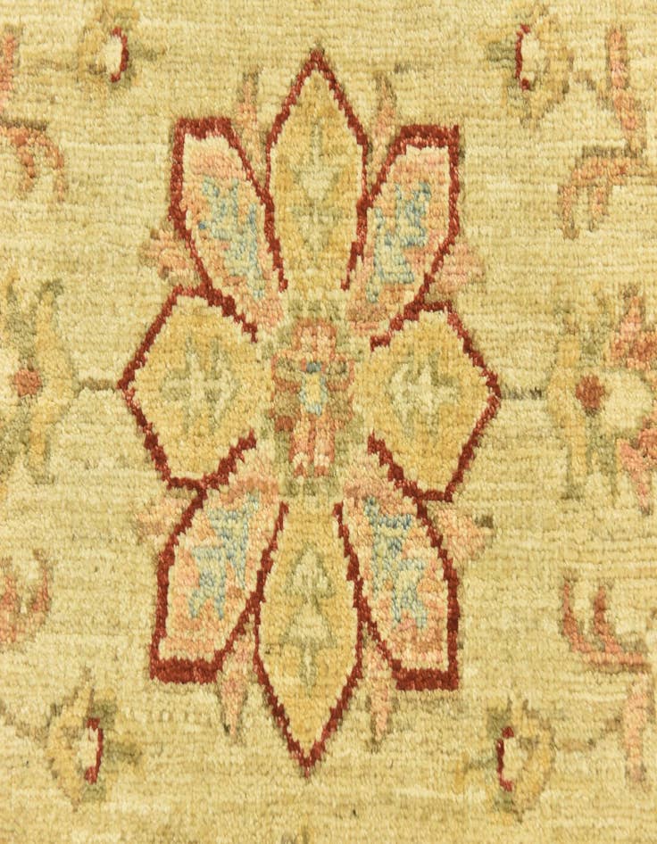 Detail image of  2' 6 x 6' 6  Hand Knotted Peshawar Ziegler Runner Rug