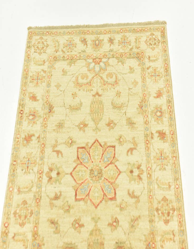 Detail image of  2' 6 x 6' 8  Hand Knotted Peshawar Ziegler Runner Rug