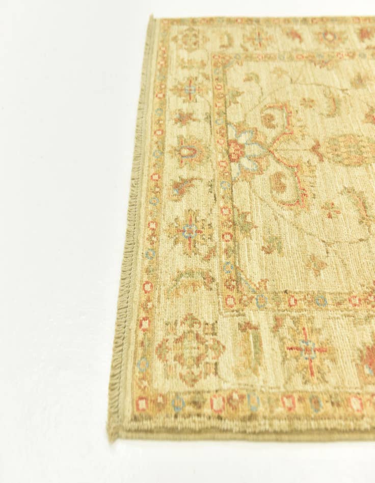Detail image of  2' 6 x 6' 8  Hand Knotted Peshawar Ziegler Runner Rug