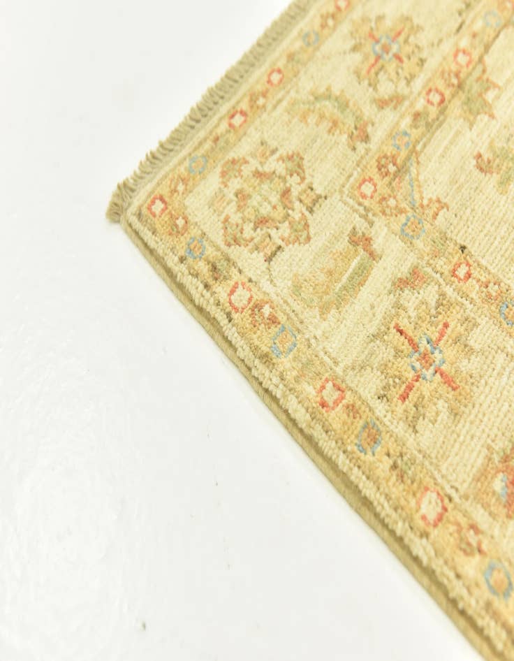 Detail image of  2' 6 x 6' 8  Hand Knotted Peshawar Ziegler Runner Rug