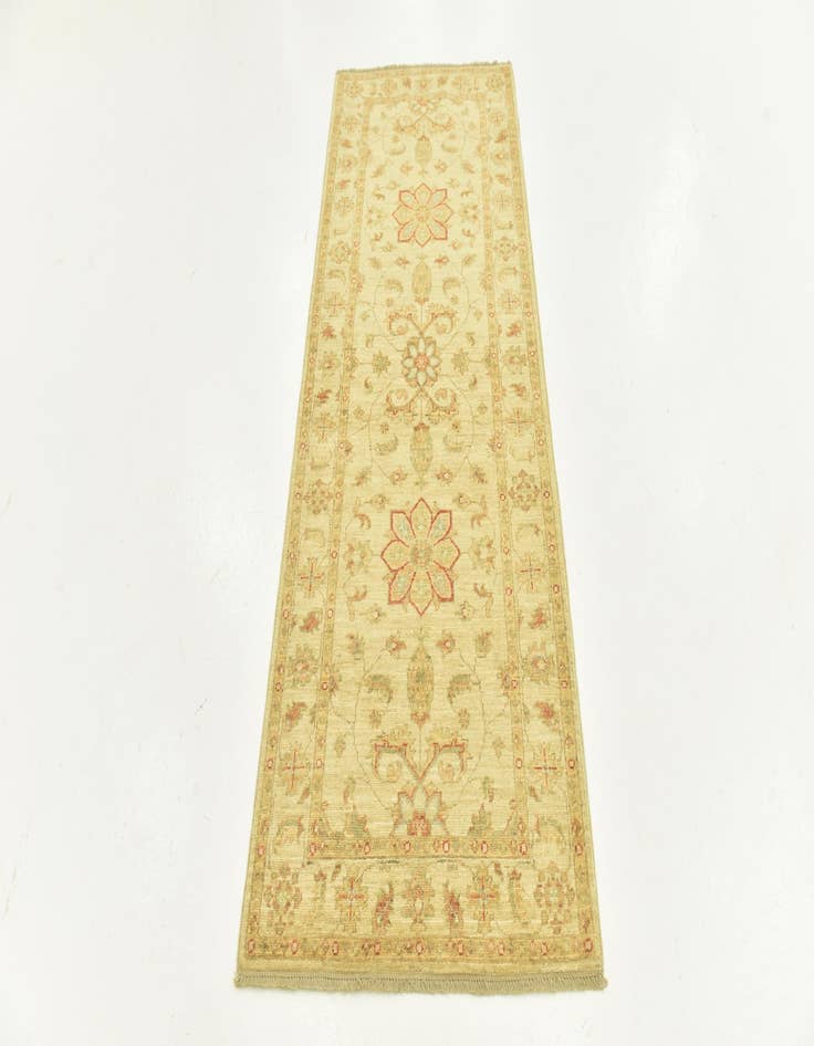 Detail image of  2' 6 x 6' 5  Hand Knotted Peshawar Ziegler Runner Rug