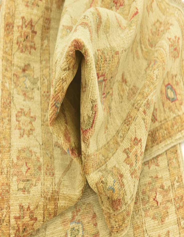 Detail image of  2' 7 x 6' 7  Hand Knotted Peshawar Ziegler Runner Rug