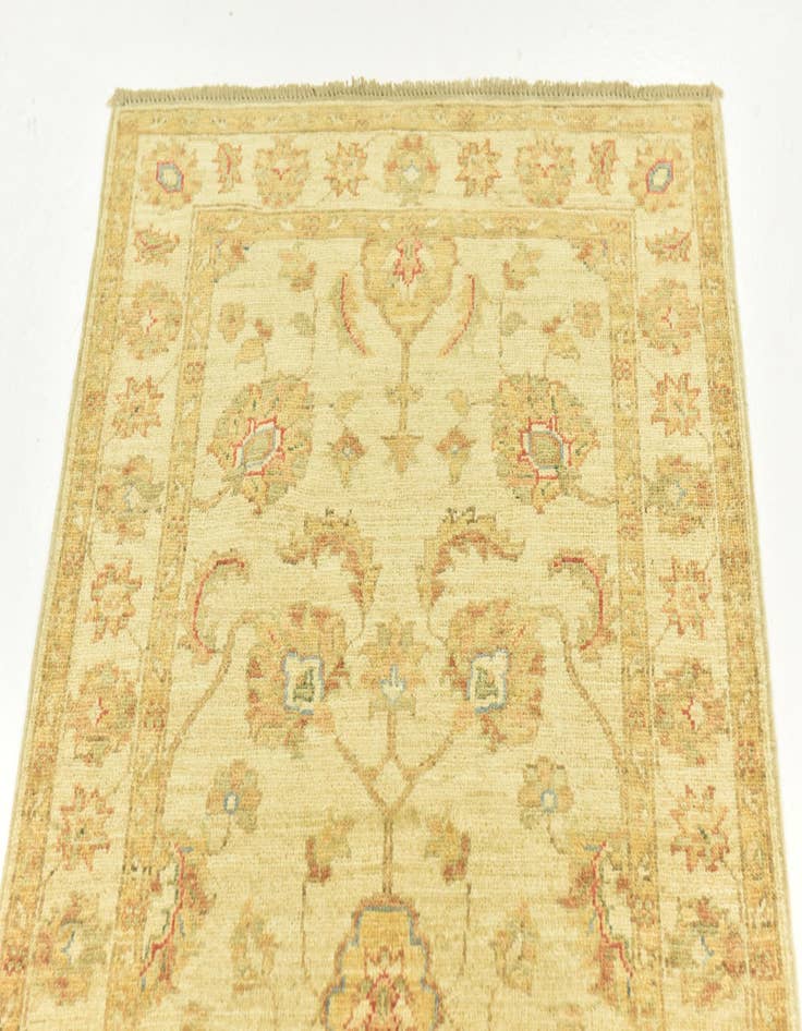 Detail image of  2' 7 x 6' 7  Hand Knotted Peshawar Ziegler Runner Rug