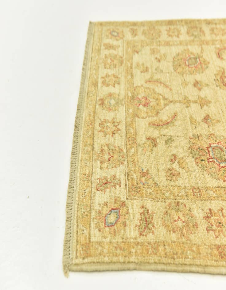 Detail image of  2' 7 x 6' 7  Hand Knotted Peshawar Ziegler Runner Rug