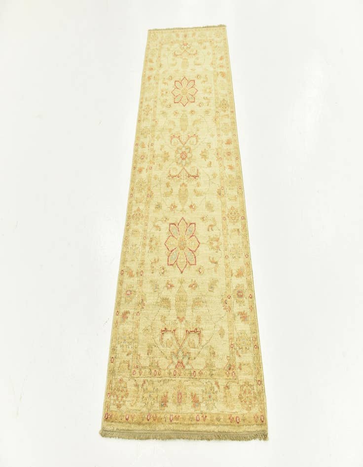 Detail image of  2' 6 x 6' 5  Hand Knotted Peshawar Ziegler Runner Rug