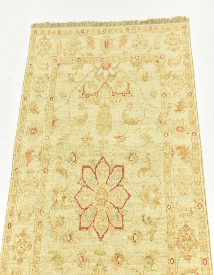 Detail image of  2' 6 x 6' 5  Hand Knotted Peshawar Ziegler Runner Rug