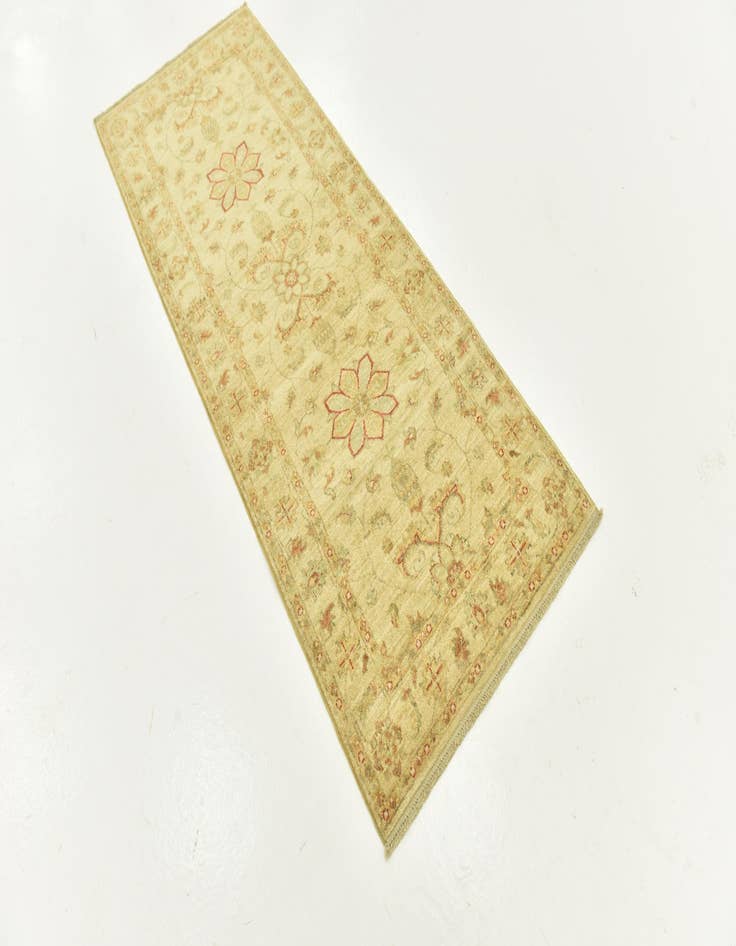 Detail image of  2' 6 x 6' 5  Hand Knotted Peshawar Ziegler Runner Rug