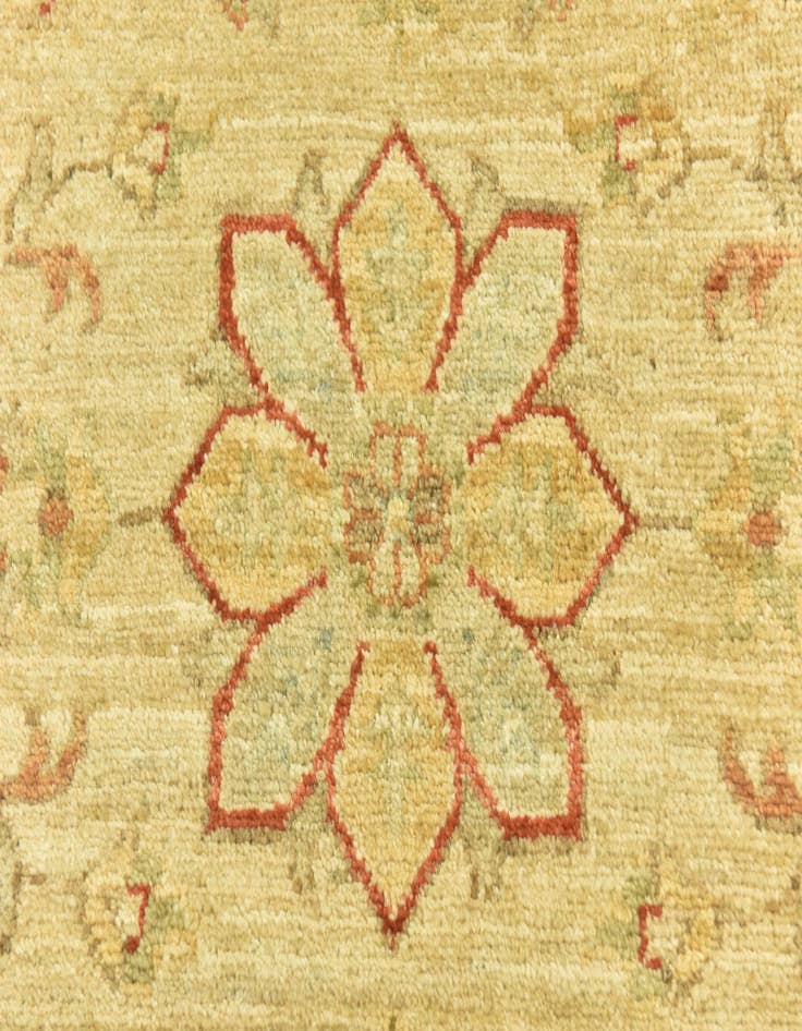 Detail image of  2' 6 x 6' 5  Hand Knotted Peshawar Ziegler Runner Rug